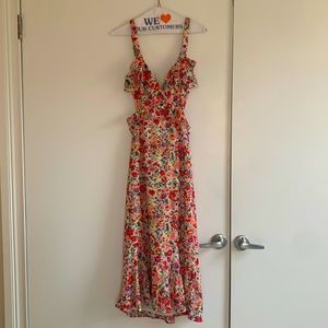 ASTR cut out floral dress